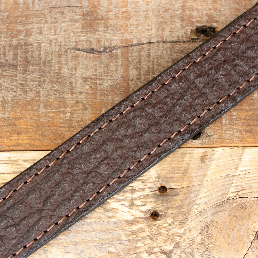 Brown Shark Skin Leather Belt - Handmade – Yoder Leather Company