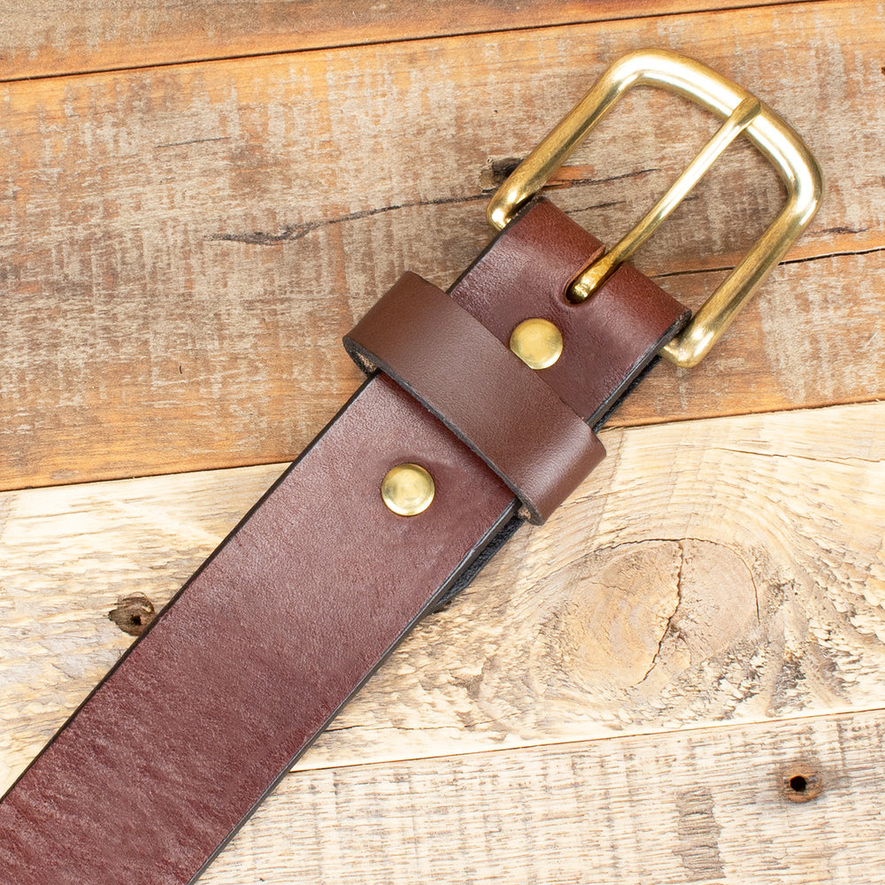 Brown Smooth Bullhide Leather Belt – Yoder Leather Company