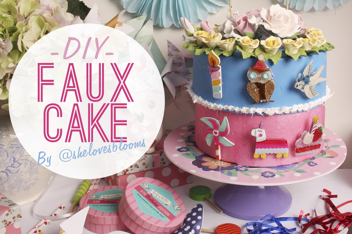 Create your own faux cake for a brooch display board