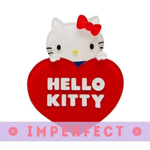 Hello Kitty Heart Brooch Imperfect