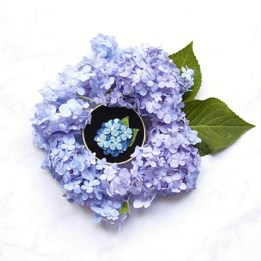 Heartfelt Hydrangea Brooch