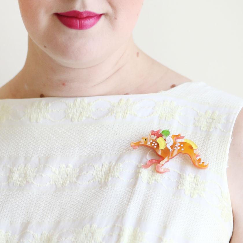 Leafy And The Sea Dragon Brooch