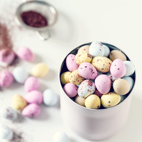 Easter chocolate eggs