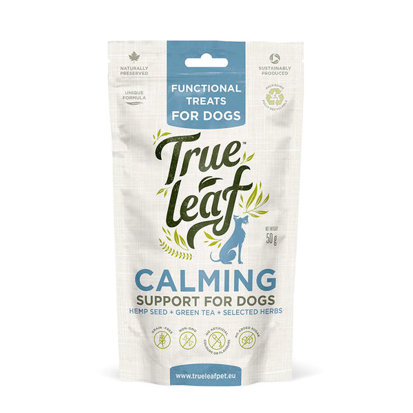 True Leaf Calming Dog Treats - Grain-free, Hemp Seed plus Green Tea