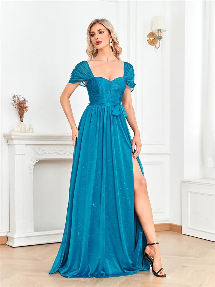 BluePlum - Blue Plum Elegant Maxi Evening Dress
