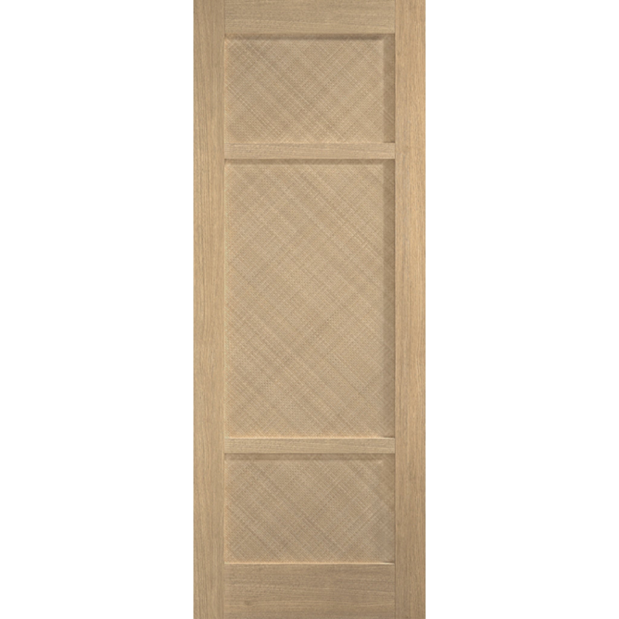 An image of Alvin Prefinished Oak 3 Panel Internal Door | UK Oak Doors - 1981 x 686 x 35mm