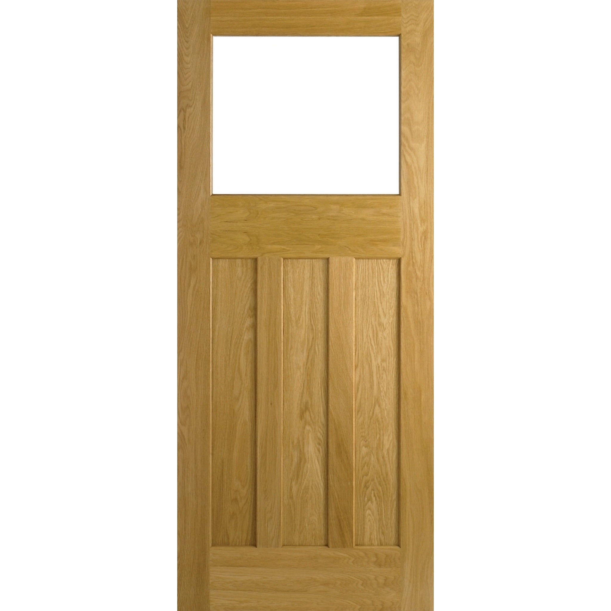 An image of DX30 1930's Style Unglazed Oak Veneer Door | UK Oak Doors - 1981 x 686 x 35mm