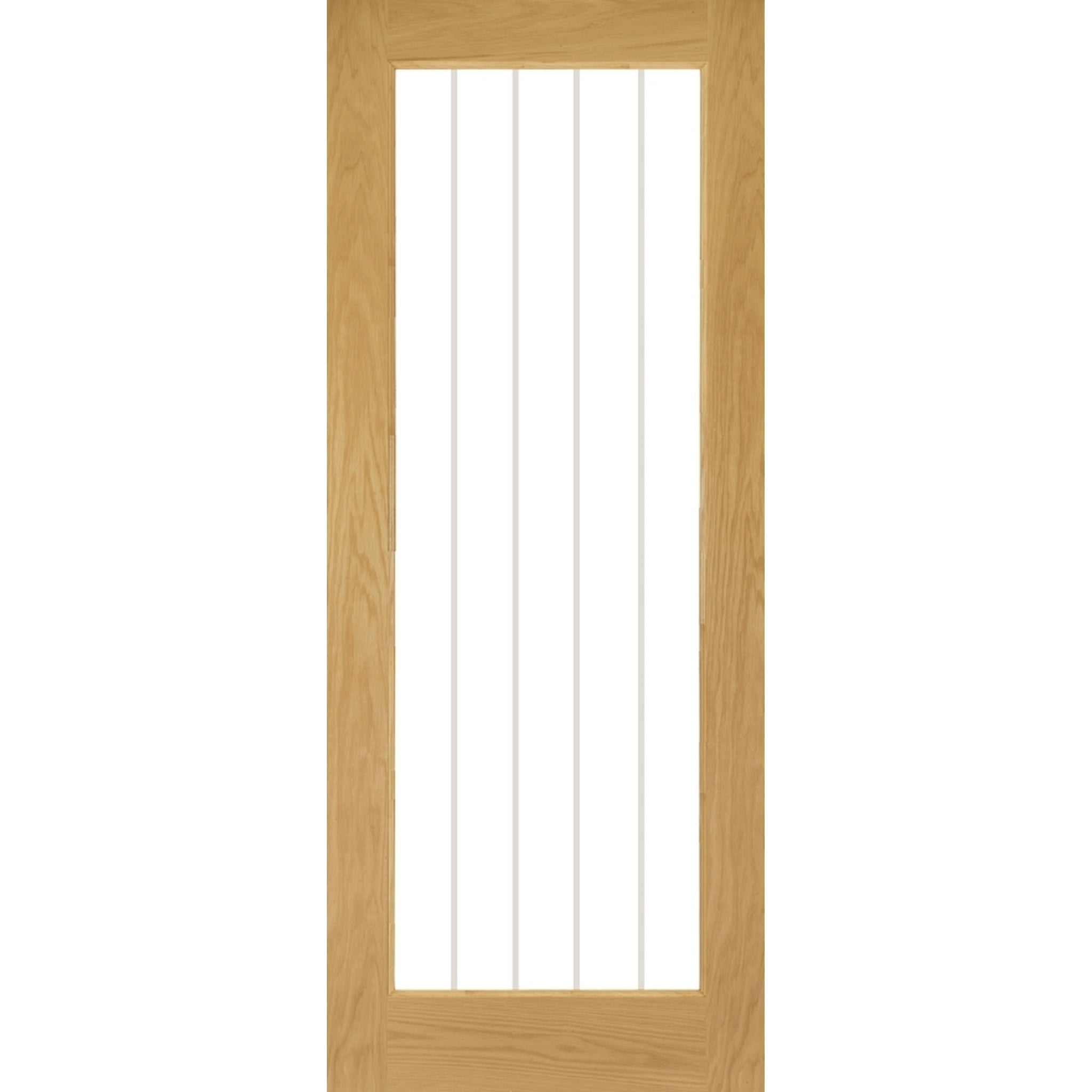 An image of Mexicana Ely 1 Lite Oak Door | UK Oak Doors - 2040 x 826 x 40mm