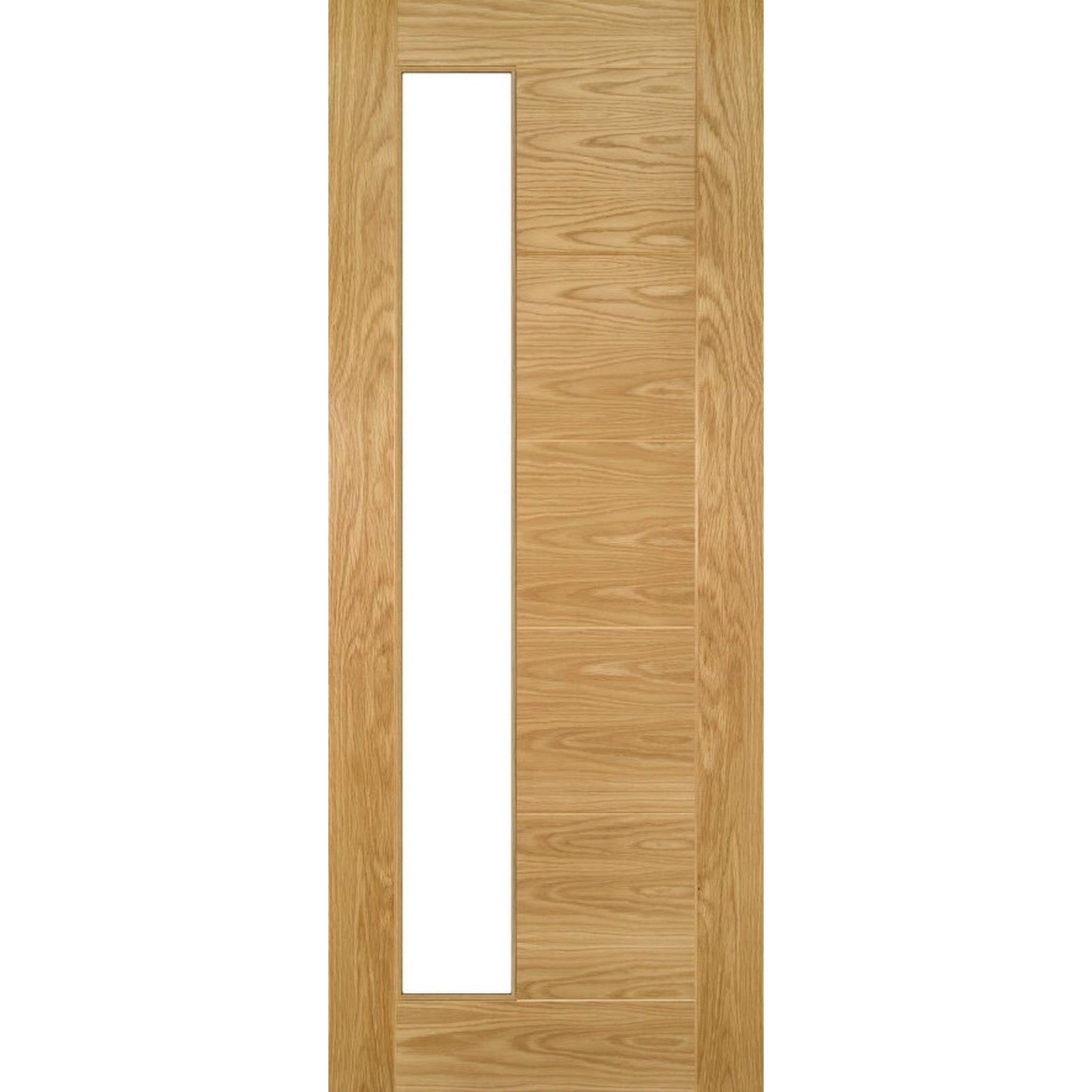 An image of Seville Prefinished Oak 1SL Glazed FSC Door | UK Oak Doors - 1981 x 838 x 35mm