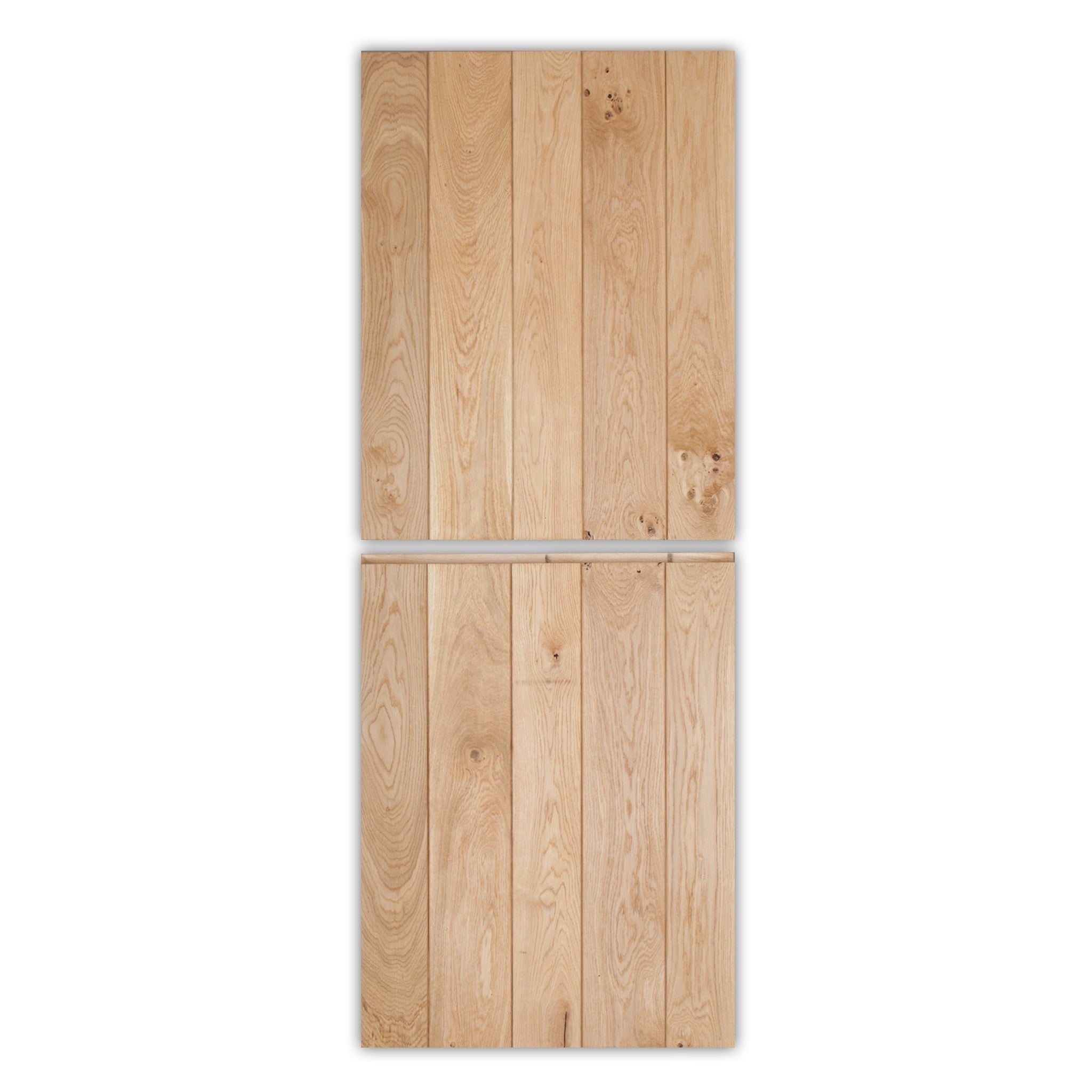 An image of Solid Oak Rustic V-Groove Profile Stable Door | UK Oak Doors - Oversized / Bespo...