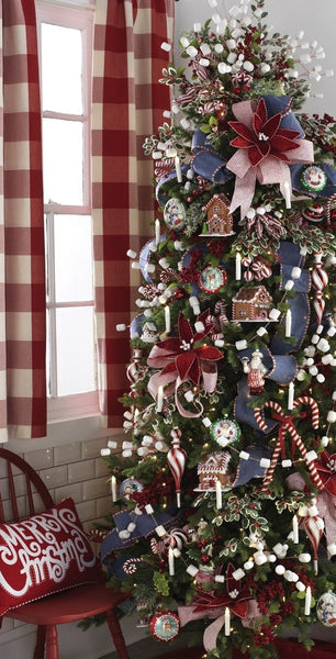 Peppermint Kitchen theme Christmas tree from Raz Imports