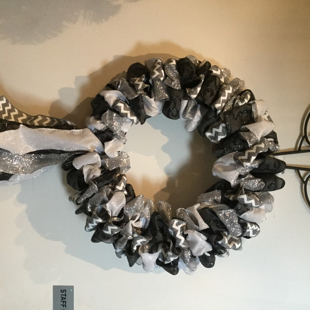 Ribbon wreath christmas decoration