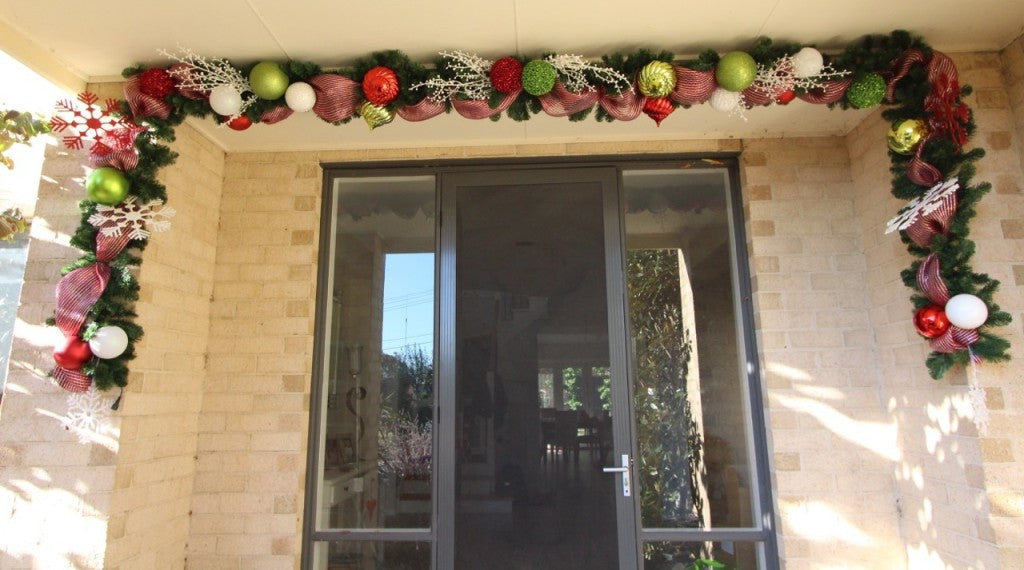 Christmas garland for the front door