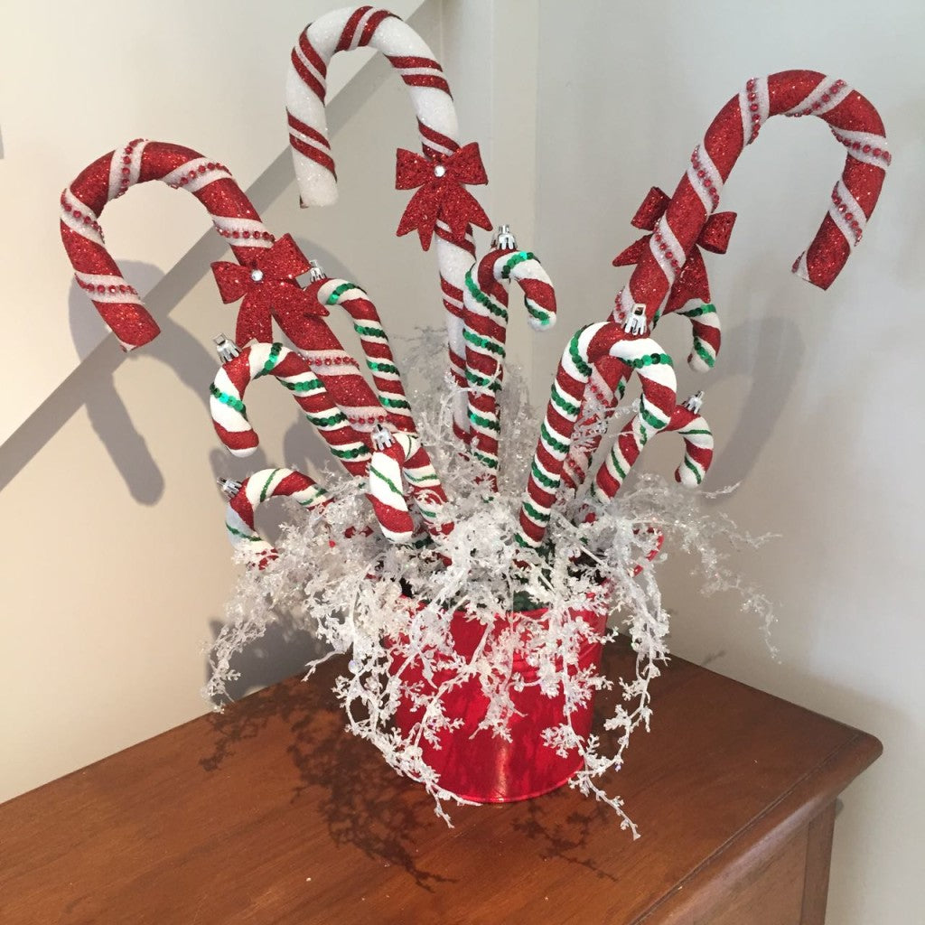 Candy cane table top Christmas decoration