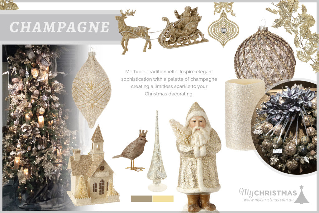 Christmas trend board for 2015 - Champagne