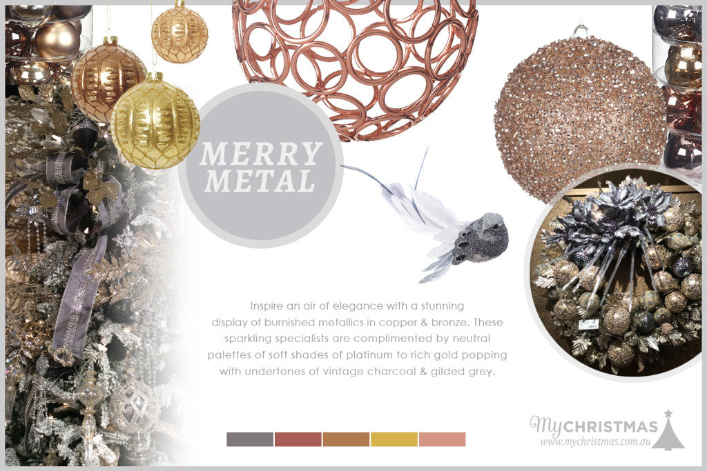 Christmas trend board for 2015 - Merry Metal