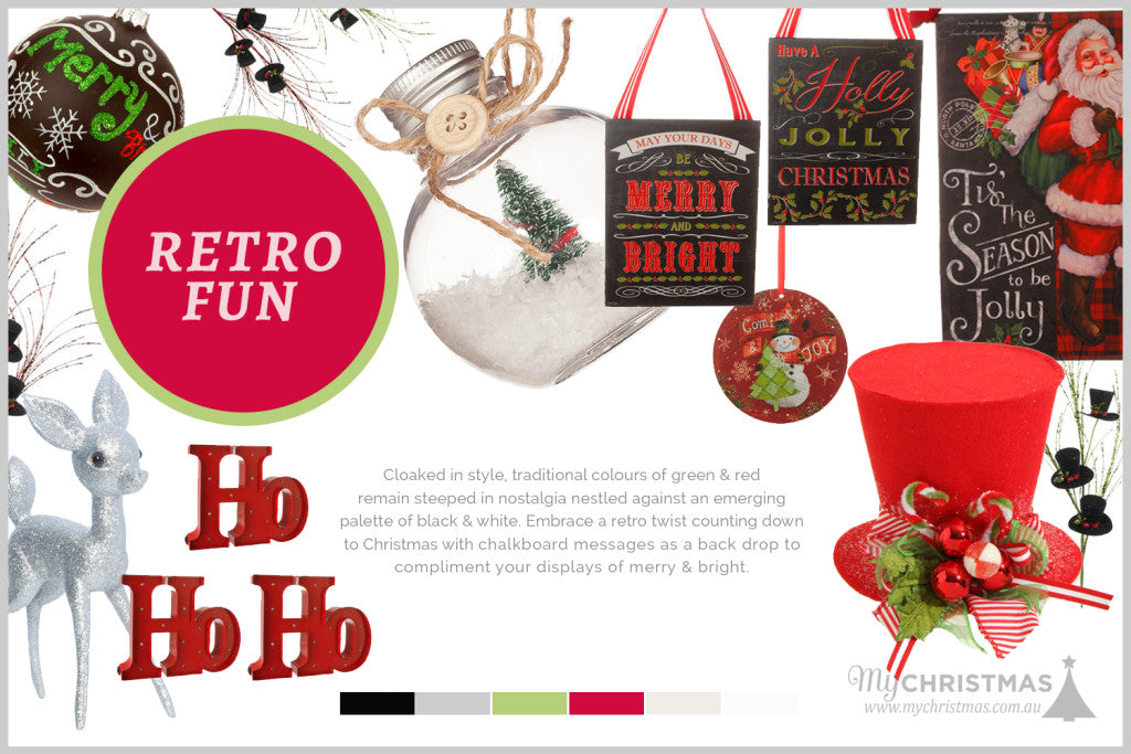 Christmas trend board for 2015 - Retro Fun