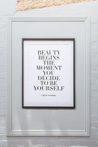 Beauty Begins Print 