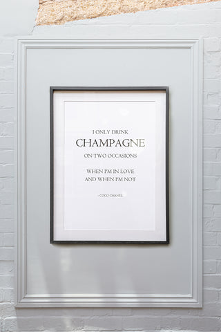 Champagne Framed Print