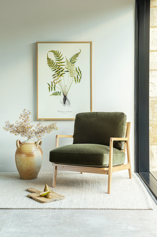 Bourton Chair Velvet Cypress