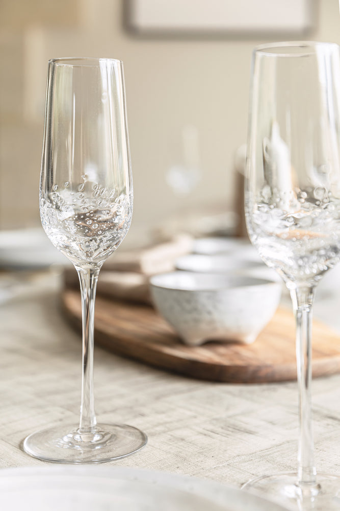 spreken beloning Wereldbol Broste Bubble Champagne Glass - Cotswold Grey