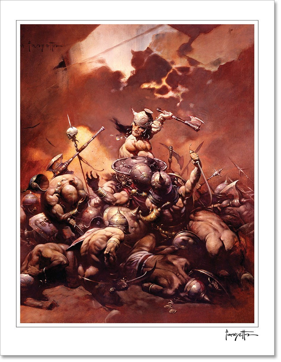 Frank Frazetta Conan The Destroyer Print Frazetta Girls Llc Frazetta Girls