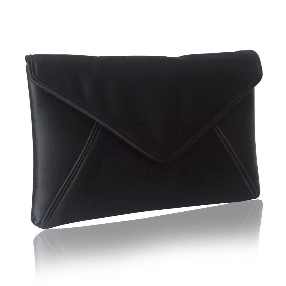 black envelope clutch bag