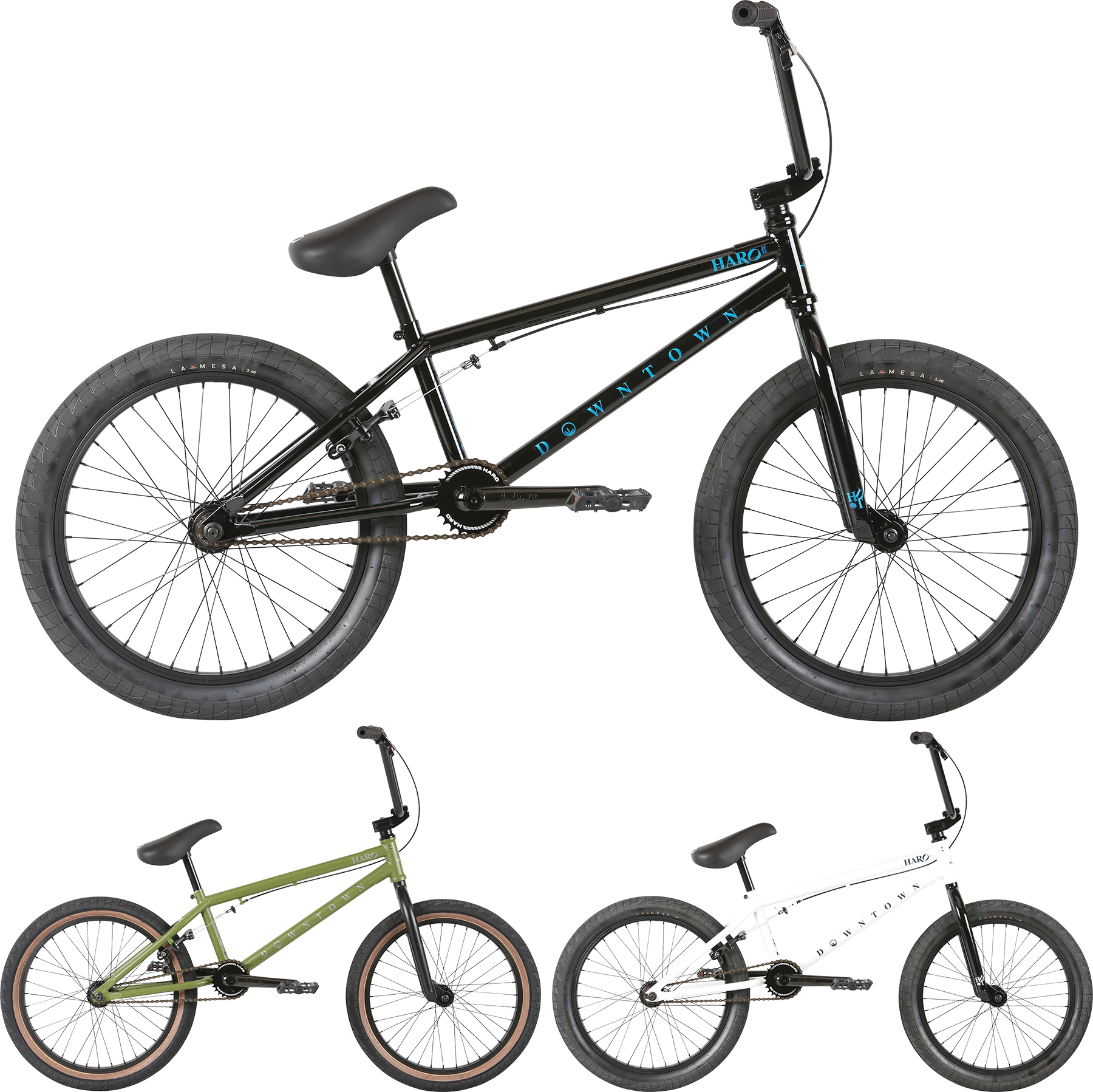 ▷ BMX Rock Noir : 20 pouces, rotor 360°, 48 rayons, 4 pegs