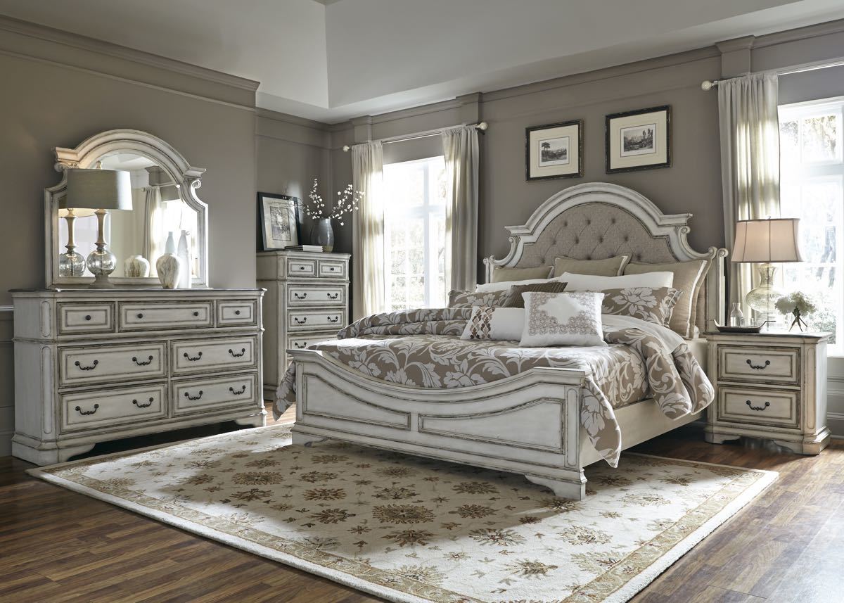Antique White King Bedroom Set | My Furniture Place