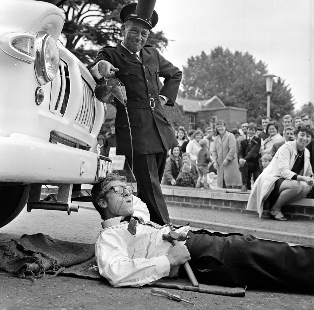 Peter Gilmore on the film set of Carry On Doctor. posters ...