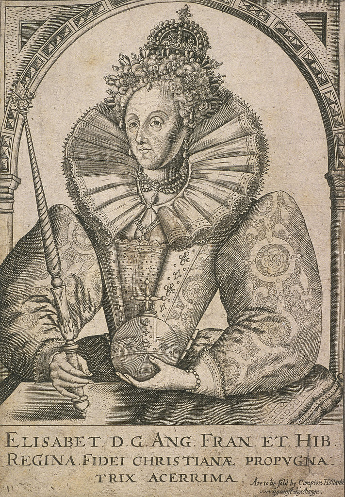 Queen Elizabeth I with sceptre and orb posters & prints by ...