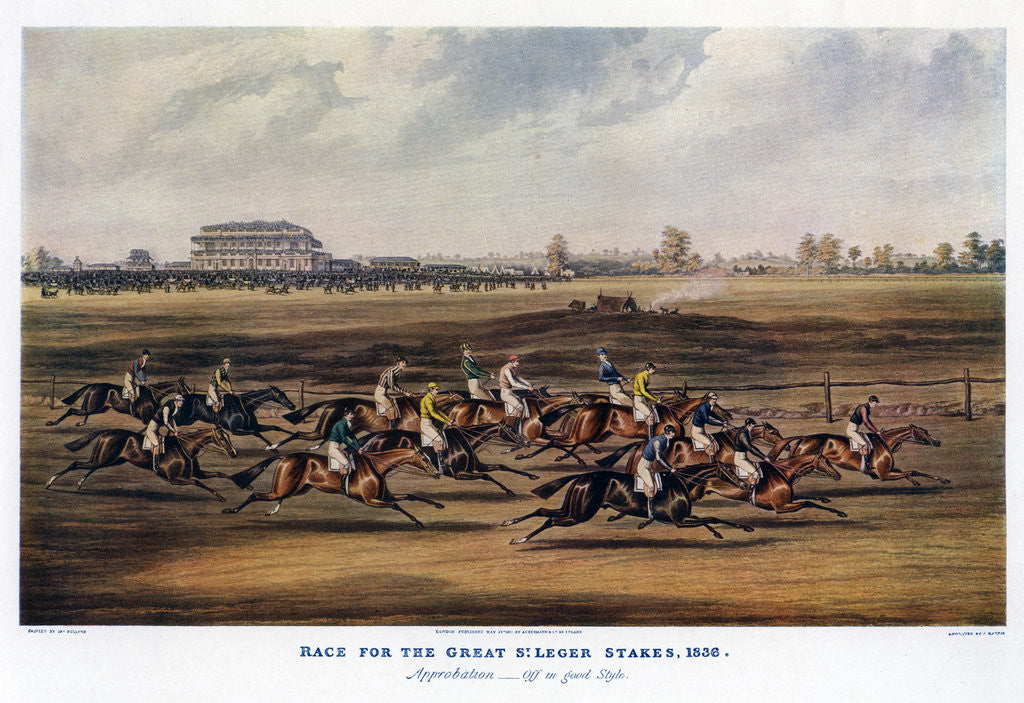 Race for the Great St Leger Stakes posters & prints by Harris