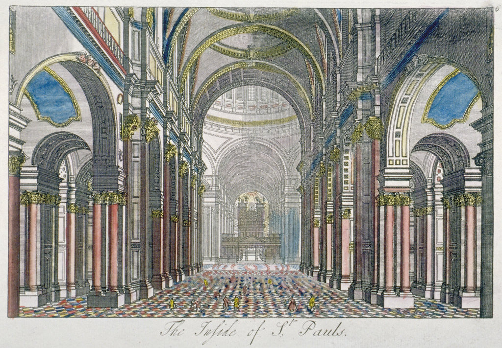 Interior Of St Paul S Cathedral Looking East From The Nave Towards The Choir City Of London