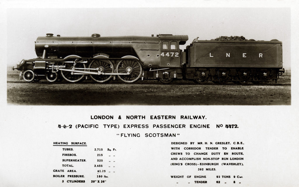 The Flying Scotsman Steam Locomotive Posters And Prints By Anonymous 