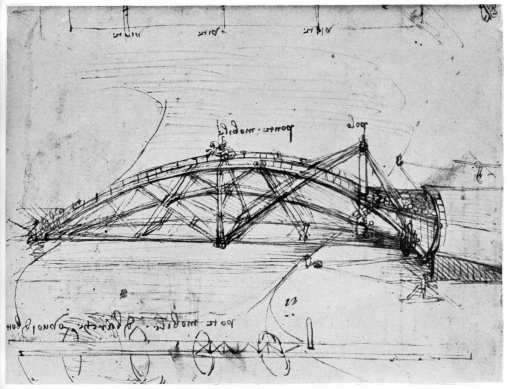 Мост леонардо да винчи схема