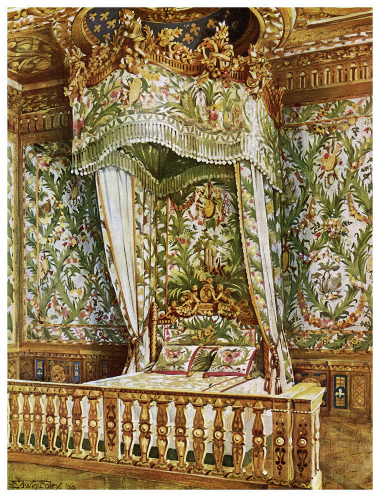 Gilt State Bed Of Marie Antoinette Queen S Bedroom Palais De Fontainebleau France