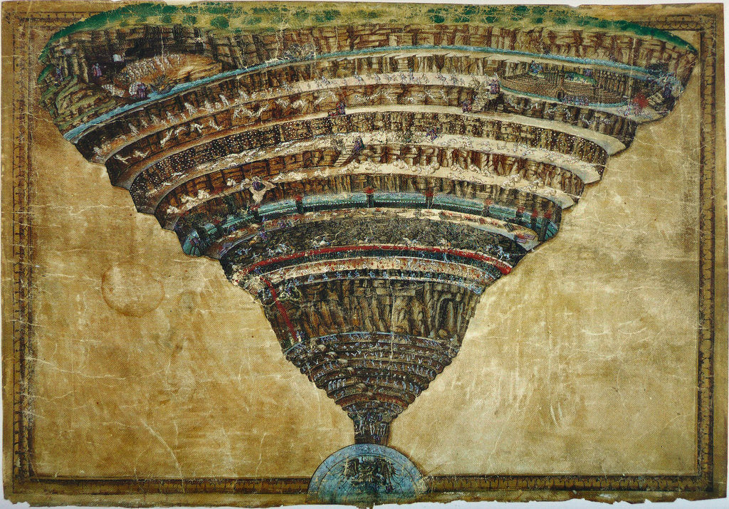 Illustration to the Divine Comedy by Dante Alighieri (Abyss of Hell