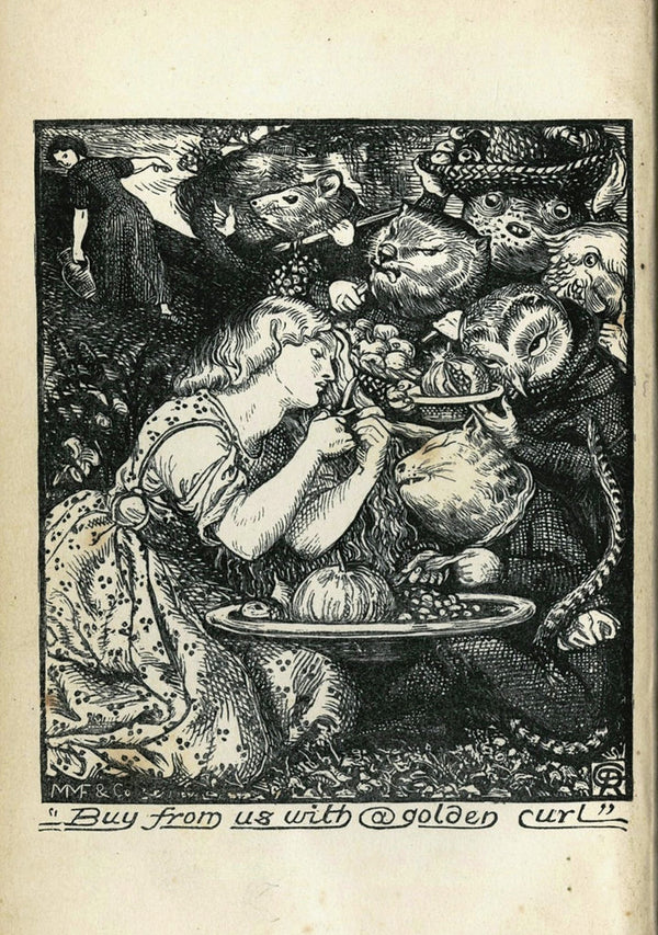 goblin market illustrations dante gabriel rossetti