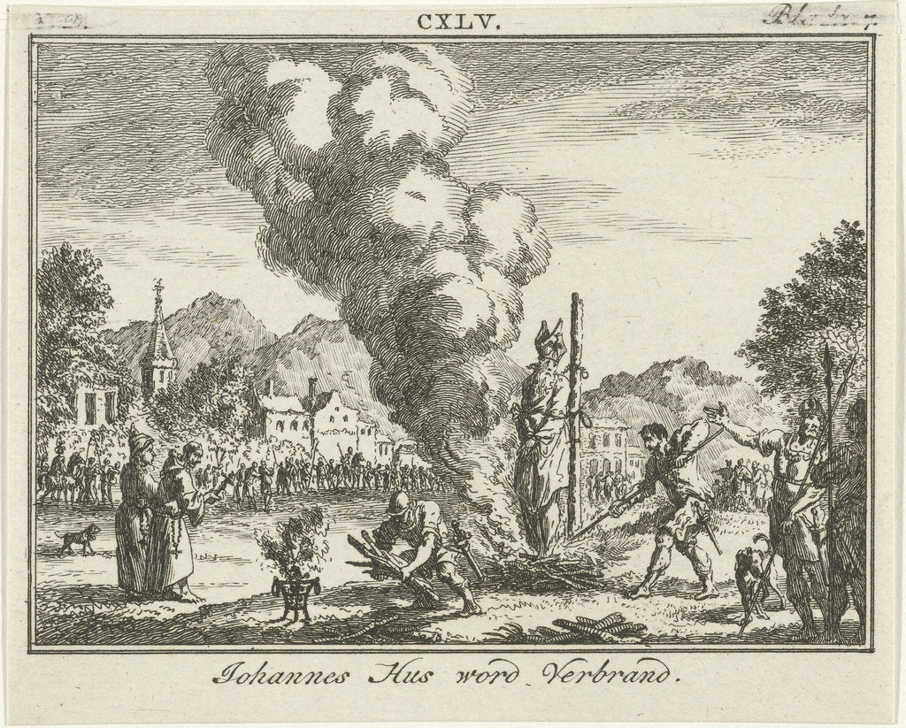 Burning of Jan Hus at the stake, Mid of the 18th century posters ...