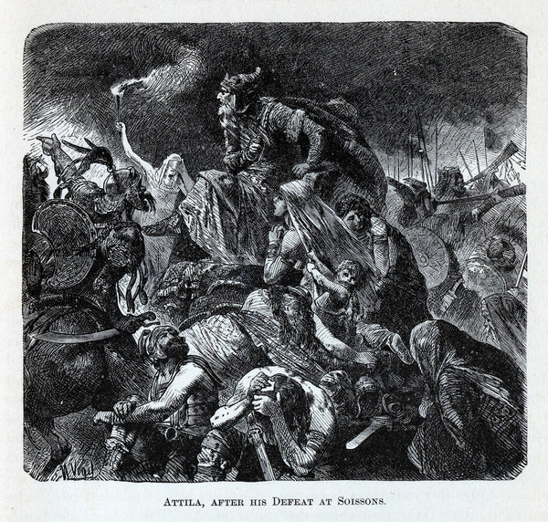 Attila after his Defeat at Soissons, 1882 posters & prints by Hermann Vogel