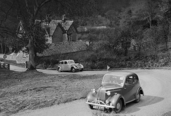 Vauxhall 10 of Miss IM Burton amd Rover of CG Dunham competing in the ...