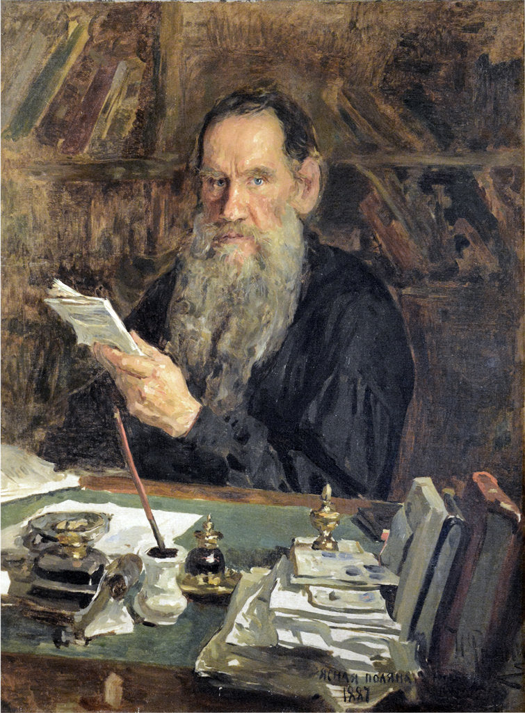 Portrait of the author Count Lev Nikolayevich Tolstoy posters & prints ...