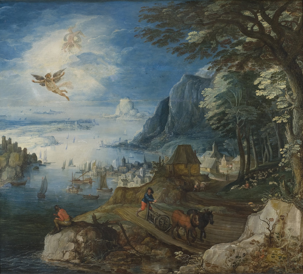 landscape with the fall of icarus