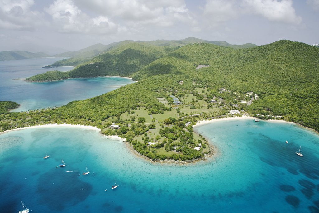 Aerial View of Caneel Bay Resort on St. John posters & prints by Corbis