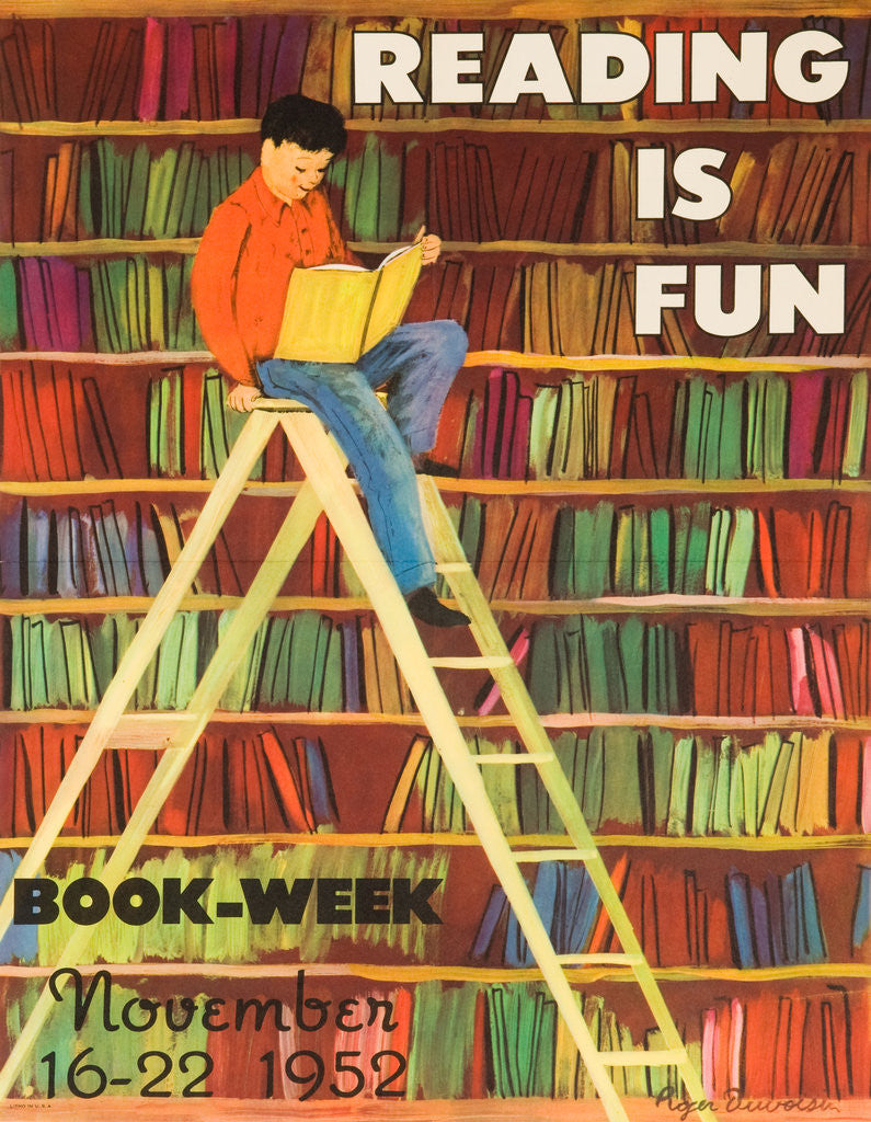 Reading Is Fun Poster posters & prints by Roger Duvoisin