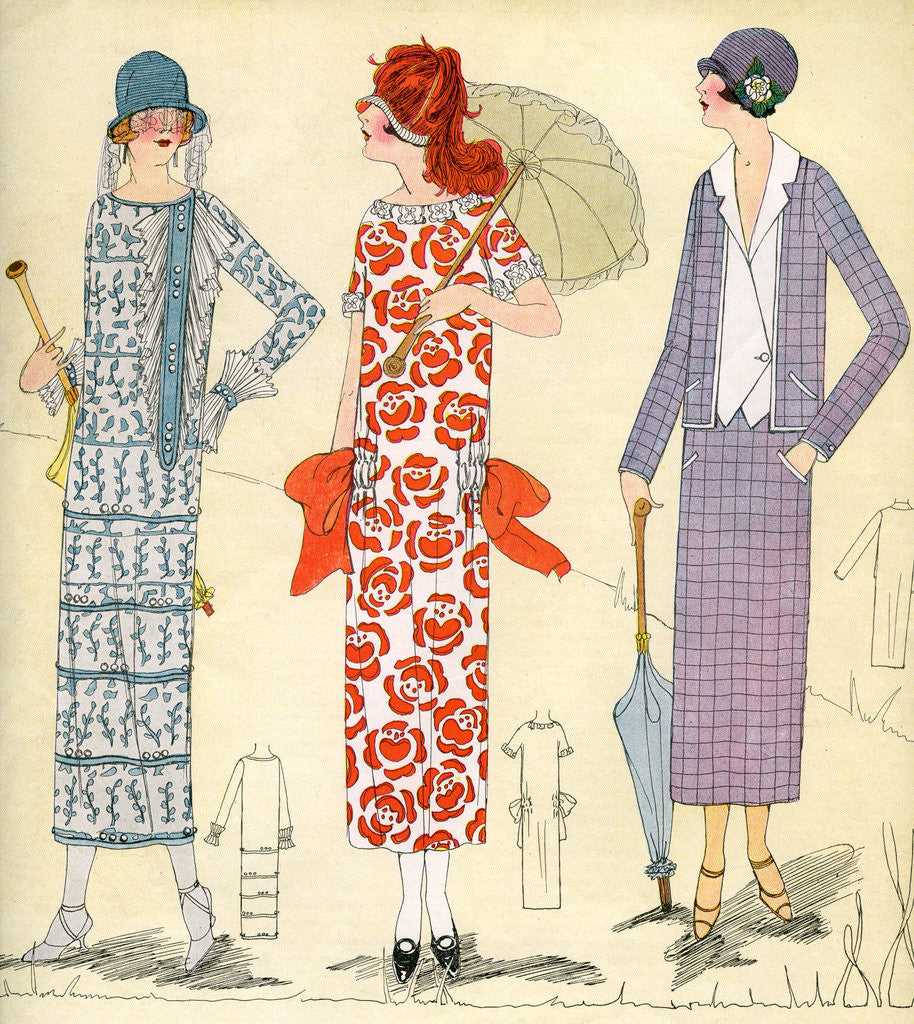 Illustration of Women in 1920s Fashion posters & prints by Corbis