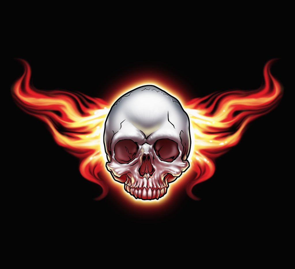 Flaming skull posters & prints by Corbis