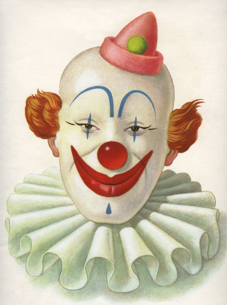 Clown with ruffled collar posters & prints by Corbis