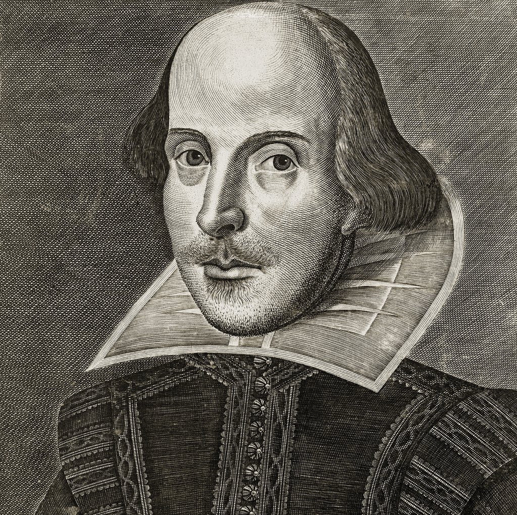 Portrait of William Shakespeare posters & prints by Droeshout.