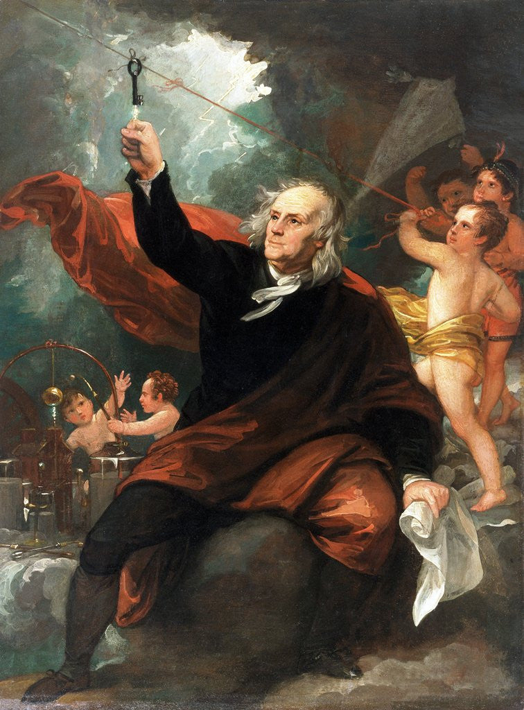 Benjamin Franklin Drawing Electricity from the Sky posters & prints by